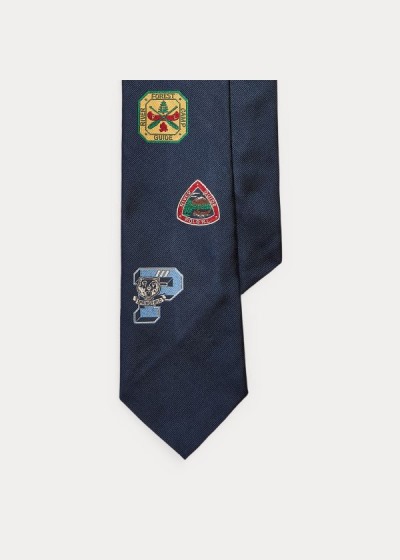 Men's Polo Ralph Lauren Collegiate Camp Silk Ties | 512498FPI